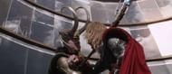 Thor and Loki battling each other in The Avengers (Image via Marvel Studios)